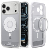Spigen iPhone 17 Pro Max Deksel Ultra Hybrid Classic MagFit Sølv
