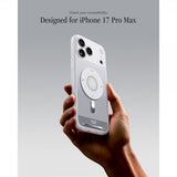 Spigen iPhone 17 Pro Max Deksel Ultra Hybrid Classic MagFit Sølv