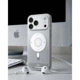 Spigen iPhone 17 Pro Max Deksel Ultra Hybrid Classic MagFit Sølv
