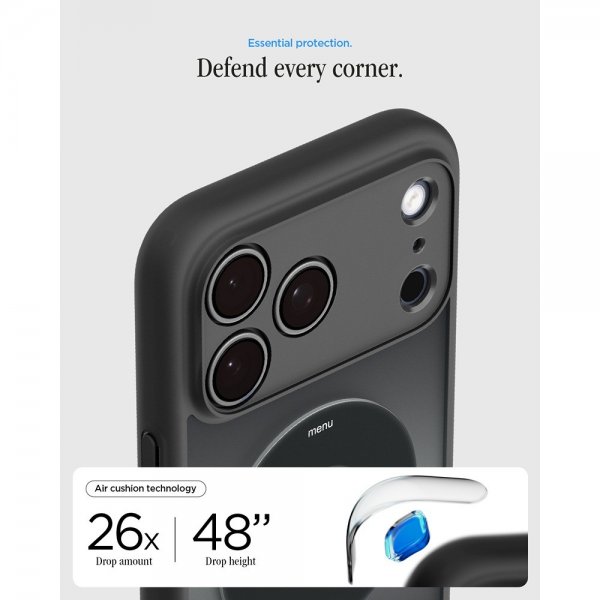 Spigen iPhone 17 Pro Max Deksel Ultra Hybrid Classic MagFit Svart