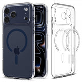 Spigen iPhone 17 Pro Max Deksel Ultra Hybrid MagFit Clear Deep Blue