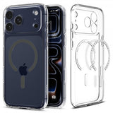 Spigen iPhone 17 Pro Max Deksel Ultra Hybrid MagFit Clear Graphite