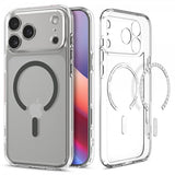 Spigen iPhone 17 Pro Max Deksel Ultra Hybrid MagFit Clear Graphite