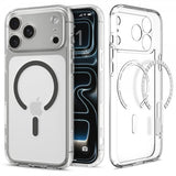 Spigen iPhone 17 Pro Max Deksel Ultra Hybrid MagFit Clear Graphite
