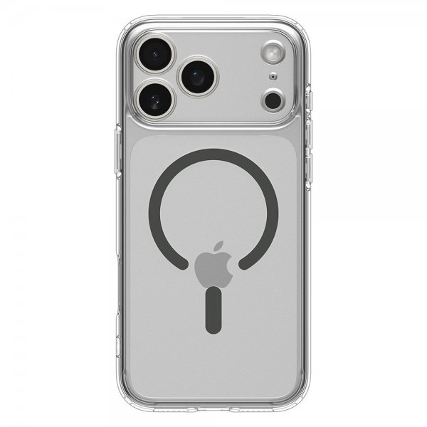 Spigen iPhone 17 Pro Max Deksel Ultra Hybrid MagFit Clear Graphite