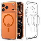 Spigen iPhone 17 Pro Max Deksel Ultra Hybrid MagFit Clear Orange