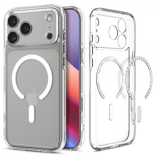 Spigen iPhone 17 Pro Max Deksel Ultra Hybrid MagFit Clear White