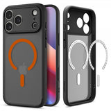 Spigen iPhone 17 Pro Max Deksel Ultra Hybrid MagFit Frost Black Orange