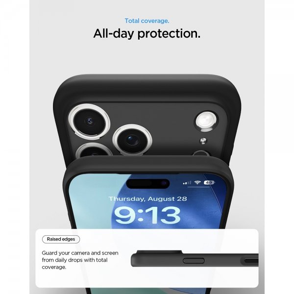 Spigen iPhone 17 Pro Max Deksel Ultra Hybrid Matte Black