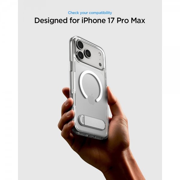 Spigen iPhone 17 Pro Max Deksel Ultra Hybrid S MagFit Clear White