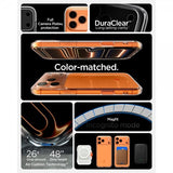 Spigen iPhone 17 Pro Max Deksel Ultra Hybrid T MagFit Glossy Orange