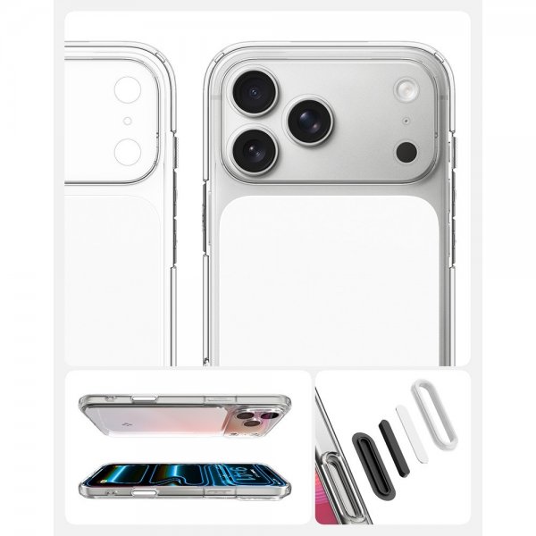 Spigen iPhone 17 Pro Max Deksel Ultra Hybrid T MagFit Glossy White