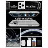 Spigen iPhone 17 Pro Max Deksel Ultra Hybrid T MagFit Glossy White