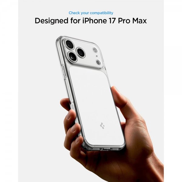 Spigen iPhone 17 Pro Max Deksel Ultra Hybrid T MagFit Glossy White