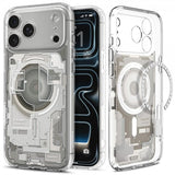 Spigen iPhone 17 Pro Max Deksel Ultra Hybrid Zero One MagFit Natural Titanium
