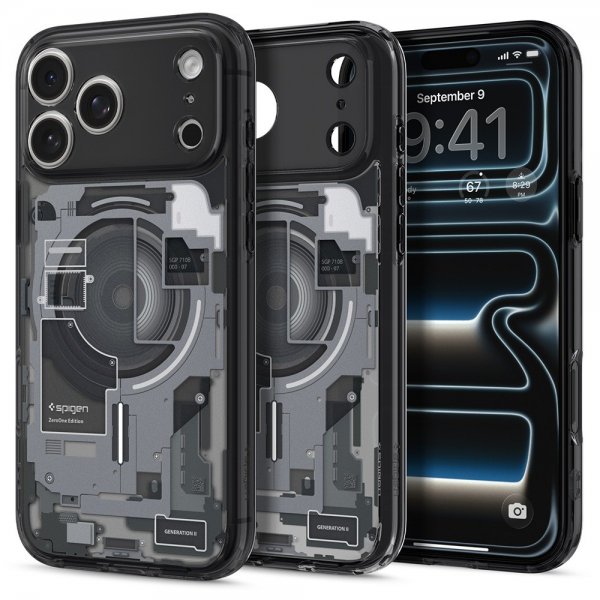 Spigen iPhone 17 Pro Max Deksel Ultra Hybrid Zero One MagFit Svart