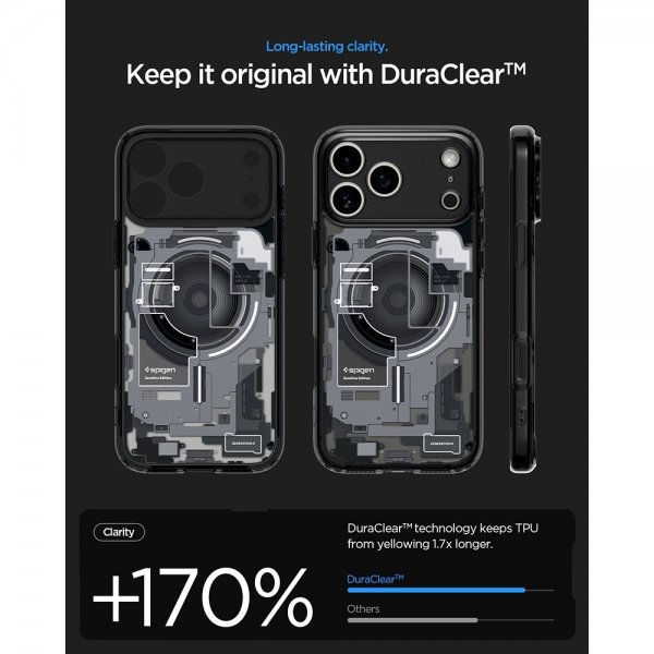 Spigen iPhone 17 Pro Max Deksel Ultra Hybrid Zero One MagFit Svart