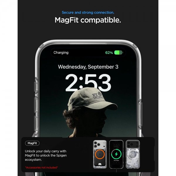 Spigen iPhone 17 Pro Max Deksel Ultra Hybrid Zero One MagFit Svart