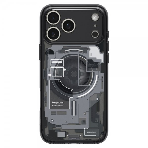 Spigen iPhone 17 Pro Max Deksel Ultra Hybrid Zero One MagFit Svart