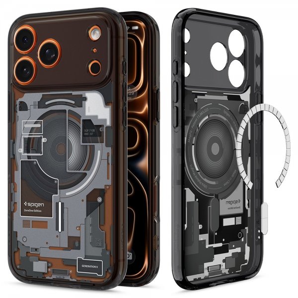 Spigen iPhone 17 Pro Max Deksel Ultra Hybrid Zero One MagFit Svart