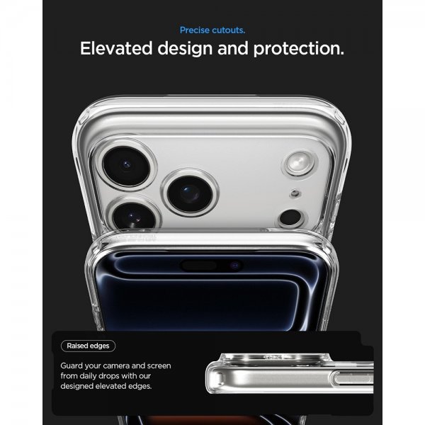Spigen iPhone 17 Pro Max Deksel Ultra Hybrid Zero One MagFit Hvit