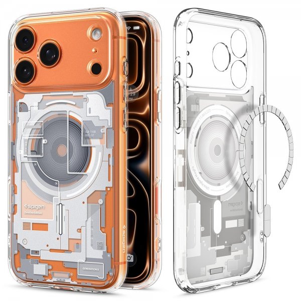 Spigen iPhone 17 Pro Max Deksel Ultra Hybrid Zero One MagFit Hvit
