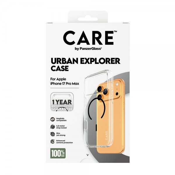 CARE by PanzerGlass iPhone 17 Pro Max Deksel Urban Explorer MagSafe Svart