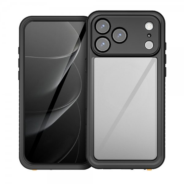 Redpepper iPhone 17 Pro Max Deksel Vanntett IP68 Svart