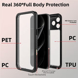 Redpepper iPhone 17 Pro Max Deksel Vanntett IP68 Svart