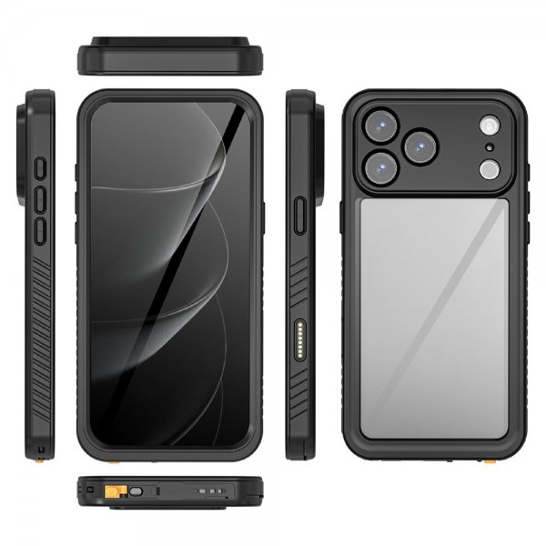 Redpepper iPhone 17 Pro Max Deksel Vanntett IP68 Svart