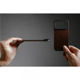 Nomad iPhone 17 Pro Max Skin Mag Leather Back Rustic Brown