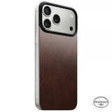 Nomad iPhone 17 Pro Max Skin Mag Leather Back Rustic Brown