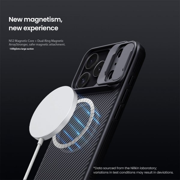 Nillkin iPhone 17 Pro Deksel CamShield Pro MagSafe Svart