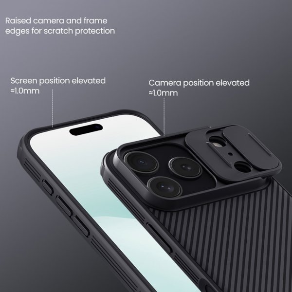 Nillkin iPhone 17 Pro Deksel CamShield Pro Svart