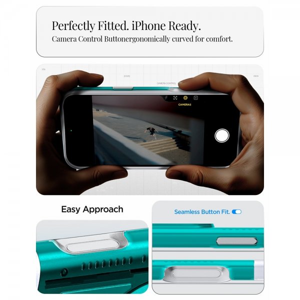 Spigen iPhone 17 Pro Deksel Classic C1 MagFit Bondi Blue
