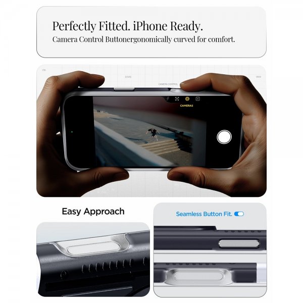 Spigen iPhone 17 Pro Deksel Classic C1 MagFit Graphite