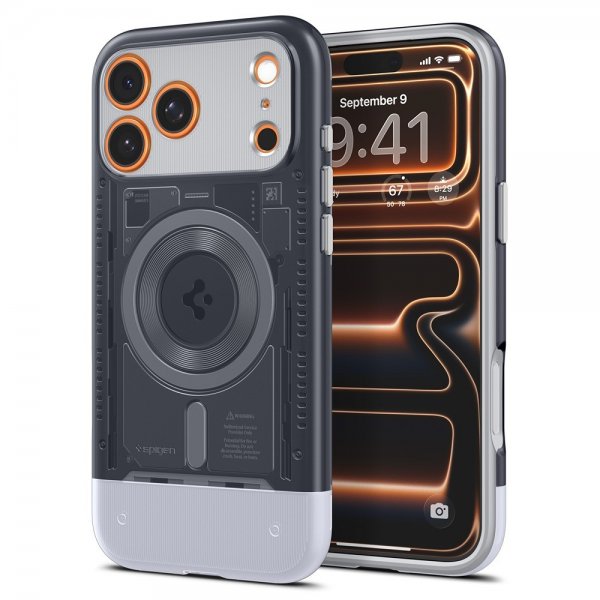 Spigen iPhone 17 Pro Deksel Classic C1 MagFit Graphite