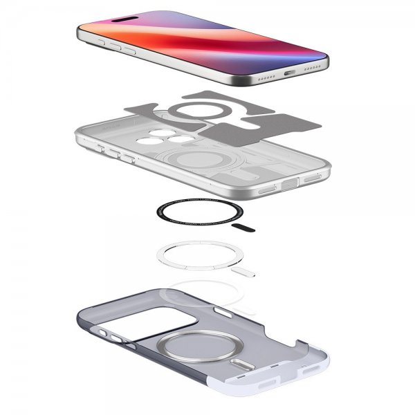 Spigen iPhone 17 Pro Deksel Classic C1 MagFit Graphite