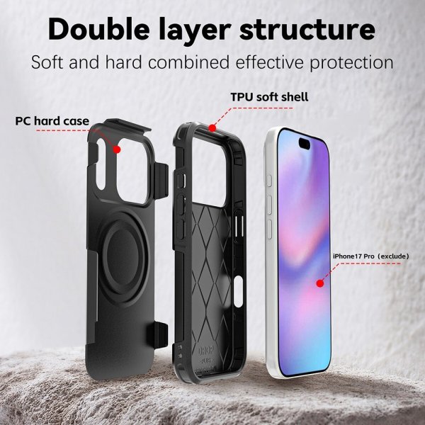4smarts iPhone 17 Pro Deksel Defend Case Ultimag Svart