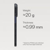 Pitaka iPhone 17 Pro Deksel Edge Black/Grey Twill