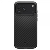 Spigen iPhone 17 Pro Deksel Enzo Aramid T MagFit Svart