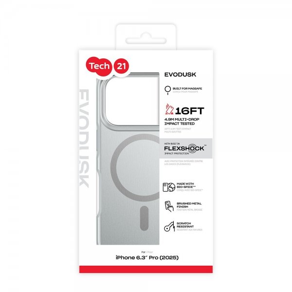 Tech21 iPhone 17 Pro Deksel EvoDusk MagSafe Titanium