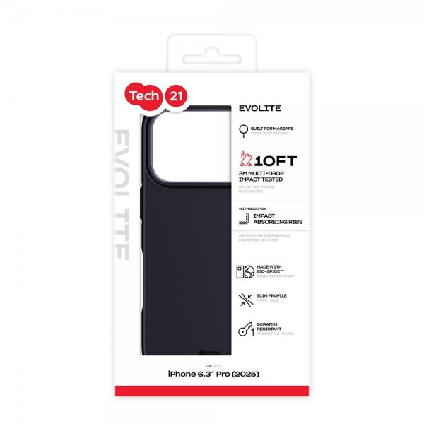 Tech21 iPhone 17 Pro Deksel EvoLite MagSafe Svart