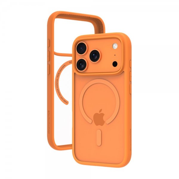 dbramante1928 iPhone 17 Pro Deksel Grenen MagSafe Oransje