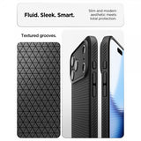 Spigen iPhone 17 Pro Deksel Liquid Air Matte Black