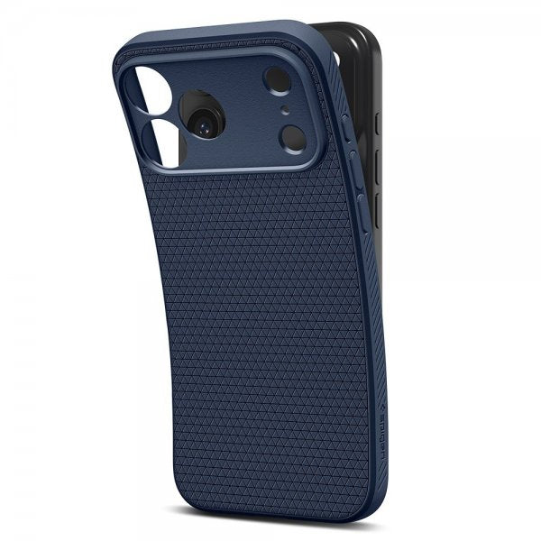 Spigen iPhone 17 Pro Deksel Liquid Air Navy Blue