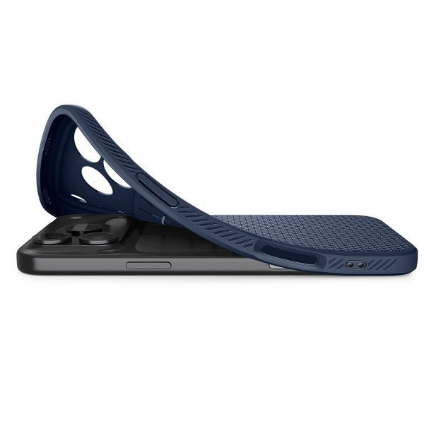 Spigen iPhone 17 Pro Deksel Liquid Air Navy Blue