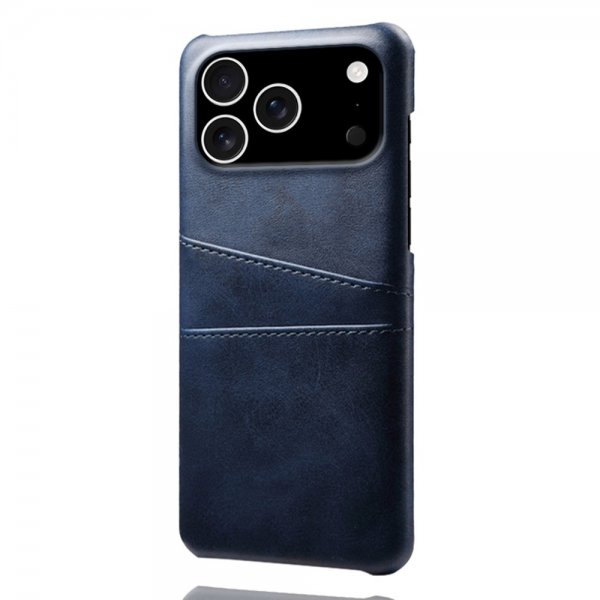 iPhone 17 Pro Deksel med To Kortlommer Blå