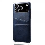 iPhone 17 Pro Deksel med To Kortlommer Blå