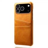 iPhone 17 Pro Deksel med To Kortlommer Lysebrun